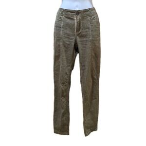 DKNY Avenue B Jeans Womens Sz 6 Distressed Army Green Low Rise Slim Fit Straight